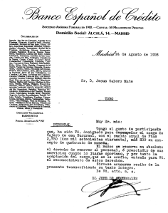 Nombramiento de Jesús Calero el 24-08-1926